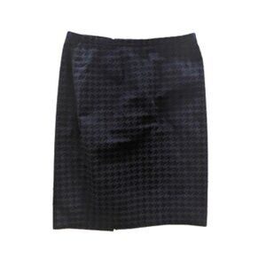-TOMMY HILFIGER Black Gray Mini Short Pencil Skirt Size 6